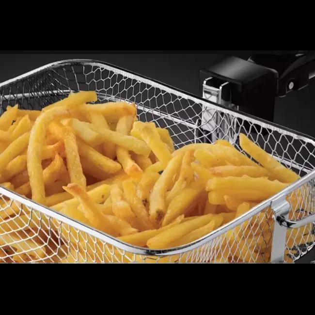 Russell Hobbs 2.5L Maxi Deep Fryer Black with 1kg Food Capacity, Variable Temperature, Non-slip Feet, Cool Touch Walls, Observation Window, Carbon Filter