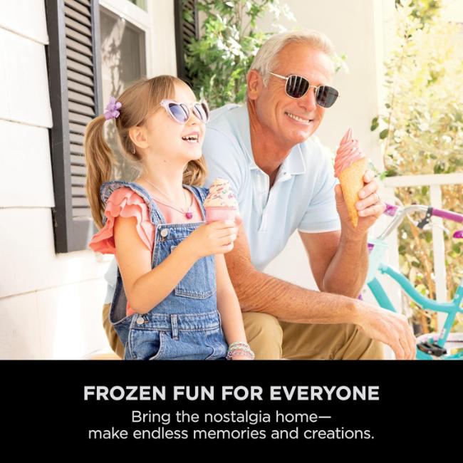 Ninja CREAMi 13-in-1 Ice Cream Maker NC701UK | Soft Serve & More | Platinum Silver | 2x 480ml | Image Features: Soft Serve, Scoop, Ice Cream, CreamiFit, Soft Serve Gelato