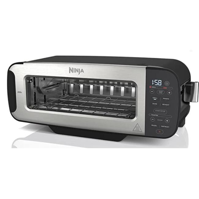 Ninja Foodi 3-in-1 Toaster, Grill & Panini Press | Black | Bake, Reheat, Defrost, Bagel