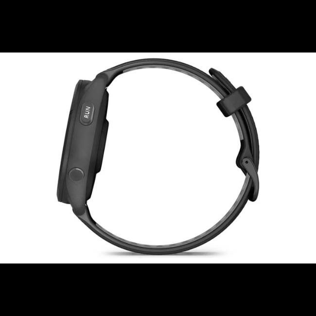 Garmin Forerunner 265 Black Smartwatch with Silicone Band, 1.3" Display, Touchscreen, GPS, Music
