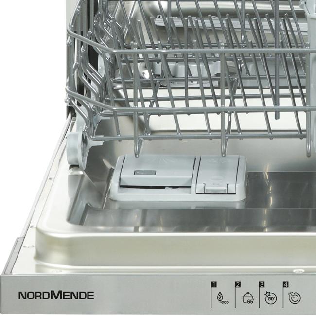 Nordmende DF63 Integrated Dishwasher 60cm 4 Programmes 12 Place Settings 49db Noise Level 3 Year Warranty