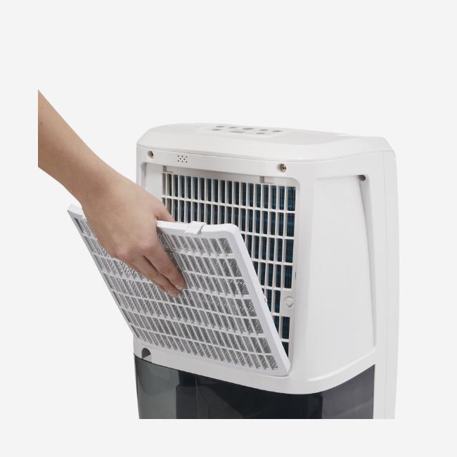 Dimplex 20L Dehumidifier with Timer & Delay Start | White | Image Features: Wheels, Dimplex
