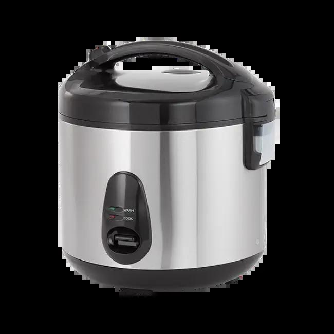 Judge 1.8L Stainless Steel Rice Cooker with Steamer Basket, Measuring Cup, Serving Spoon - Silver
