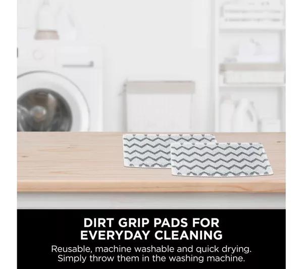 Shark SteamSpot S2001UK Steam Mop with Steam Blaster Technology - Lightweight, 3 Modes, 2x Dirt Grip Pads, 2.2kg, White/Copper
