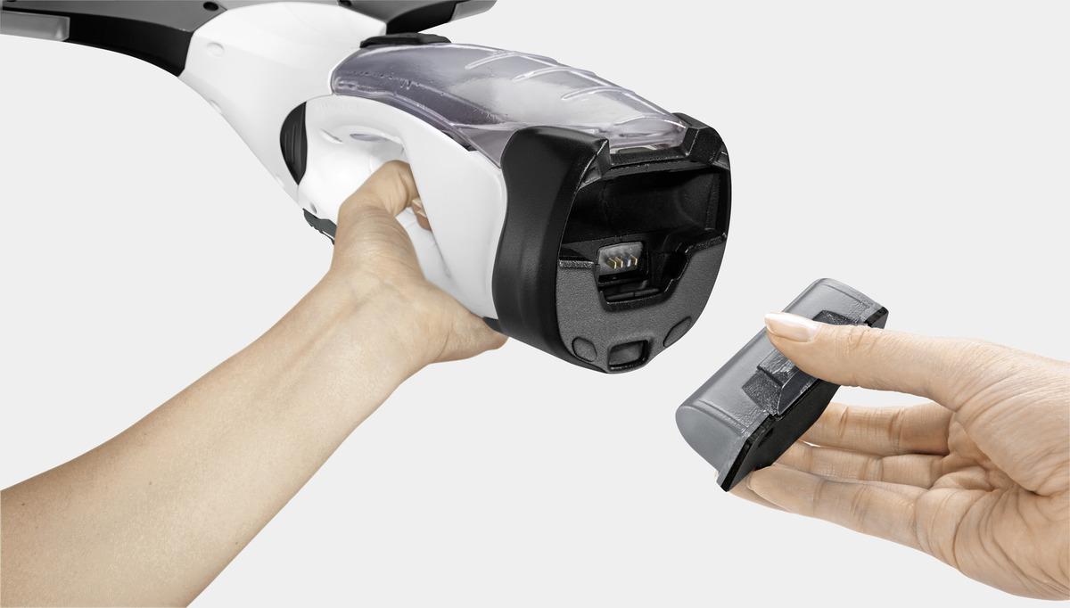 Karcher WV5 Plus Window Vac - White, Streak-Free Cleaning, Edge Cleaning, Handheld, Rechargeable