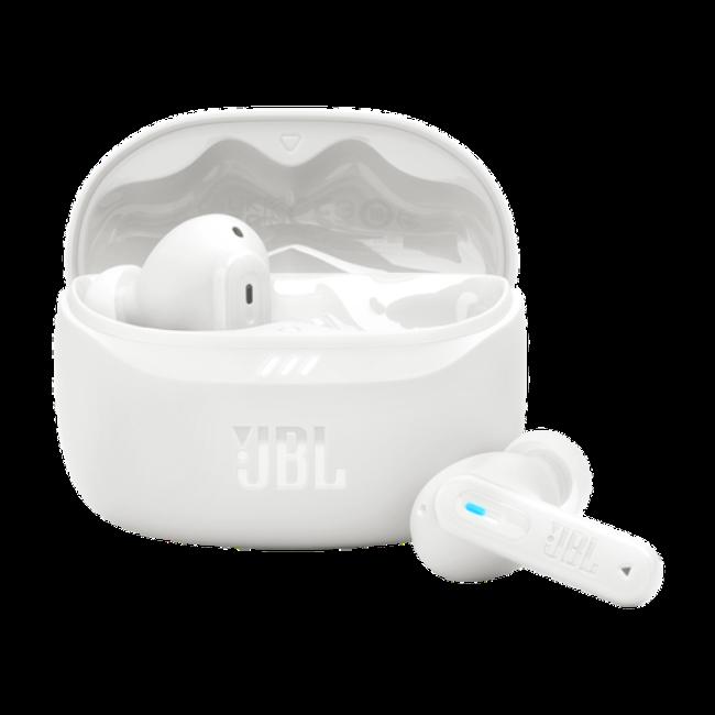 JBL Tune Beam 2 True Wireless Noise Cancelling Earbuds - White | 48hr Playback, Spatial Sound, Pure Bass, IP54, Bluetooth 5.3