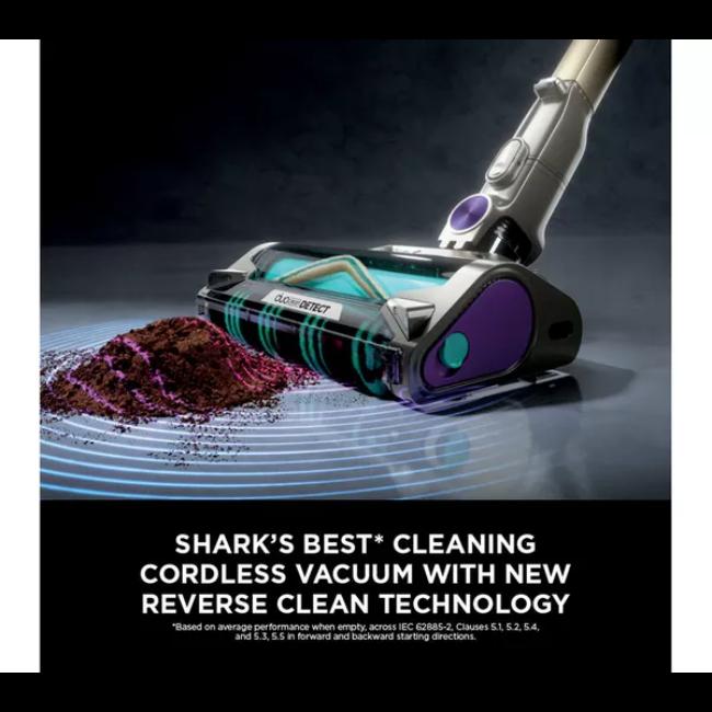 Shark PowerDetect Cordless Pet Vacuum Cleaner - White/ Java Grey | DuoClean Detect, Brush, Handheld, Flexology
