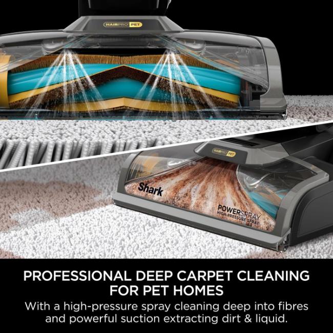 Shark CarpetXpert Pet Deep Carpet Cleaner with StainStriker, HairPro, Powerful Suction, and EdgeClean