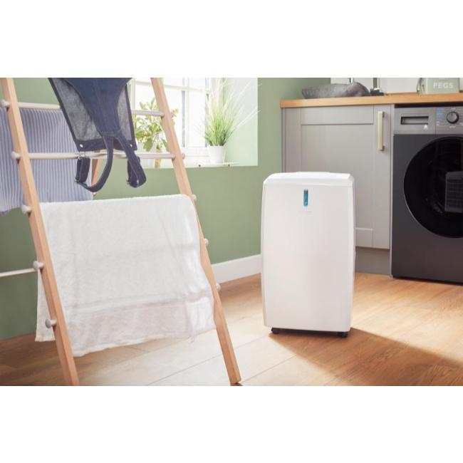 Dimplex 20L Dehumidifier with Timer & Delay Start | White | Image Features: Wheels, Dimplex