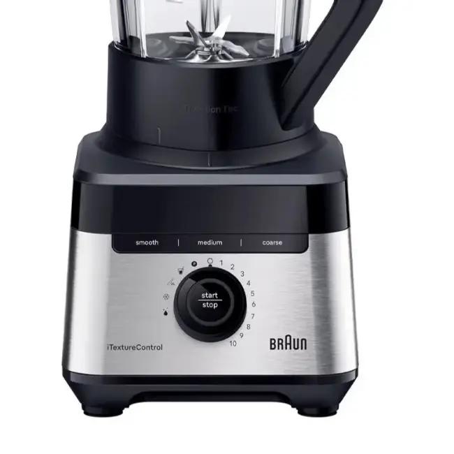 Braun PowerBlend 7 Blender | 1400W | 2 Litre | Black | iTextureControl | Smoothie2Go Bottle