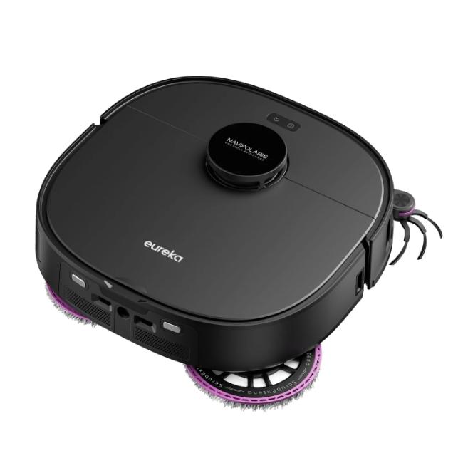 Eureka J15 Max Ultra Robot Vacuum Black with AIO Docking Station, 22Kpa suction power, AI 2.0, Mop, Self empty and refill, Black