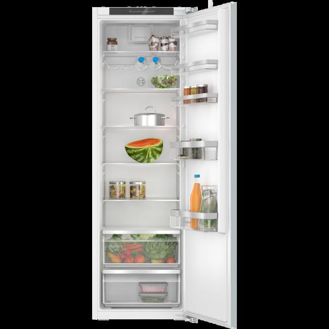 Bosch Series 4 Integrated Fridge KIR81VFE0G White with LED Lighting, Super Cooling, Fresh Sense, MultiBox XXL, Quiet Appliances, Intelligent Inverter Technology, Dimensions 1772x541x548mm