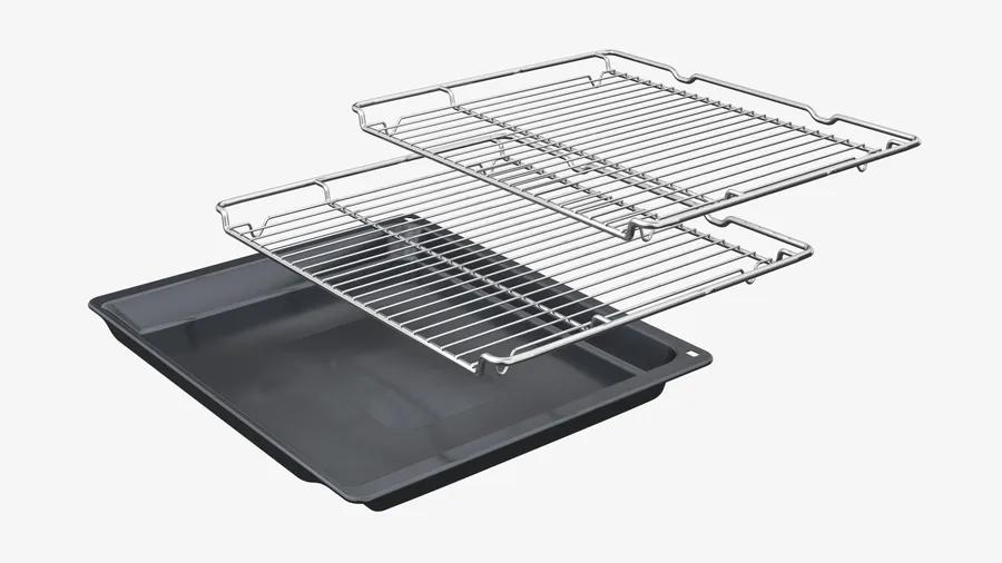 Neff N70 Electric Oven Graphite Slide & Hide Pyrolytic Cleaning Home Connect Touchscreen 71 litres