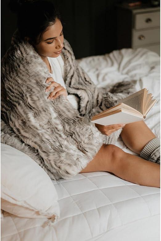 Dreamland Organic Cotton Electric Blanket - Size SuperKing Dual Control, 200 Thread Count, 5 Minute Heat Up, Intelliheat, Machine Washable, Auto Shut-Off, Deep Elasticated Skirt