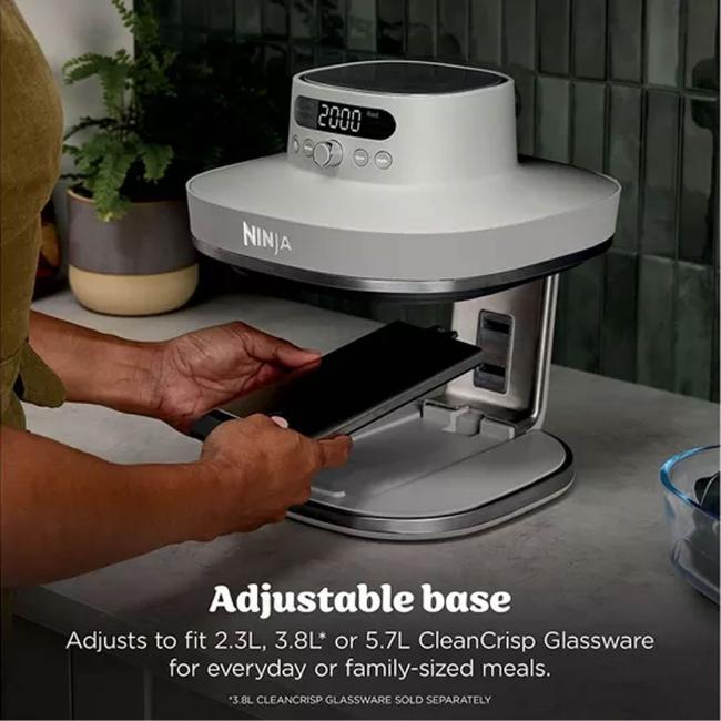 Ninja CRISPi Pro XL 7-in-1 Glass Air Fryer Bone 5.7L Capacity
