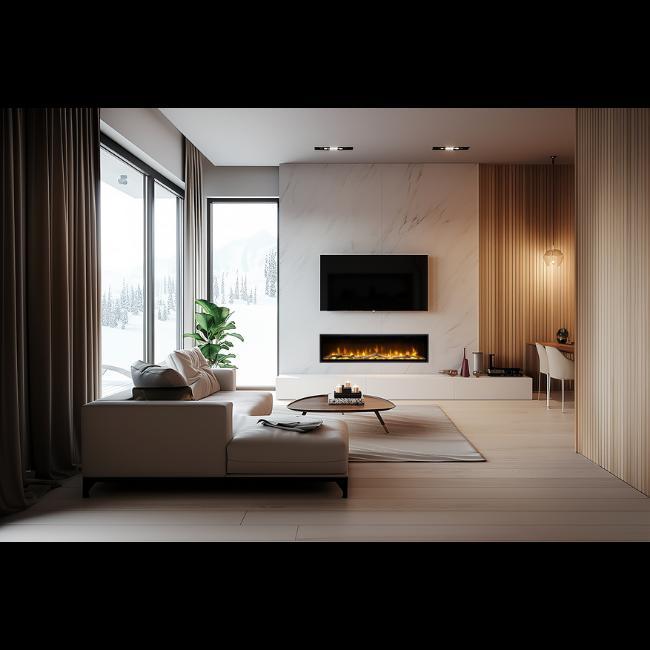 Dimplex Ignite Evolve 50" Wall Fire 2kw Black with Optiflame Technology and Log Set