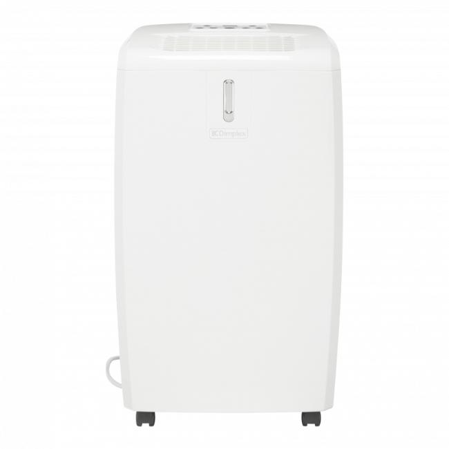 Dimplex 20L Dehumidifier with Timer & Delay Start | White | Image Features: Wheels, Dimplex