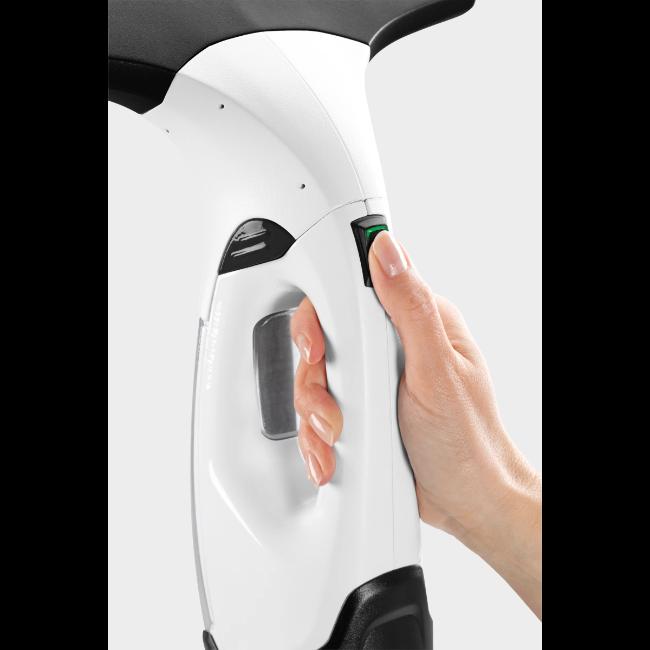 Kärcher WV 2 Plus Window Vac - White, with Spray Bottle, Microfibre Cloth, Glass Cleaning Concentrate