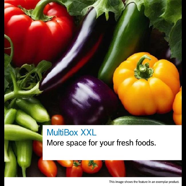 Bosch Series 4 Integrated Fridge KIR81VFE0G White with LED Lighting, Super Cooling, Fresh Sense, MultiBox XXL, Quiet Appliances, Intelligent Inverter Technology, Dimensions 1772x541x548mm