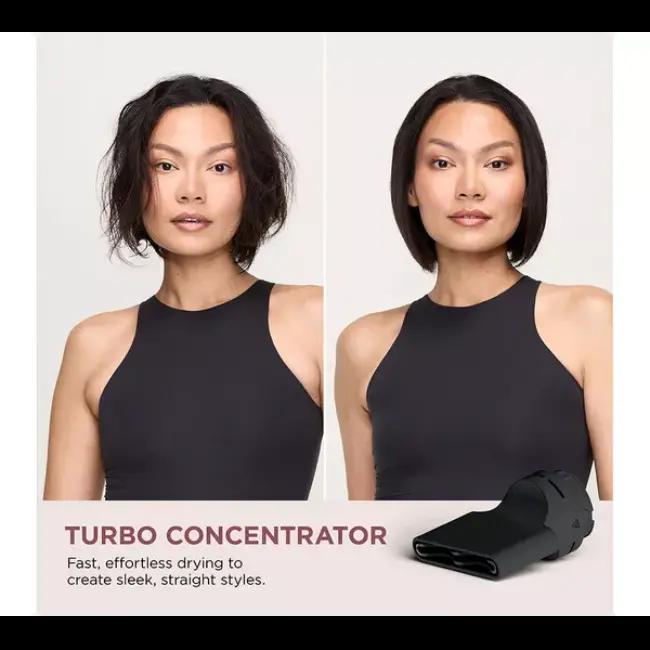 Shark SpeedStyle Pro 3-in-1 Hair Dryer Black with Turbo Concentrator, QuickSmooth Brush, FrizzFighter Finishing Tool