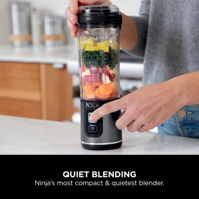 Ninja Blast Portable Blender Black 530ml with Carry Handle, Start/Stop Button, Power Button