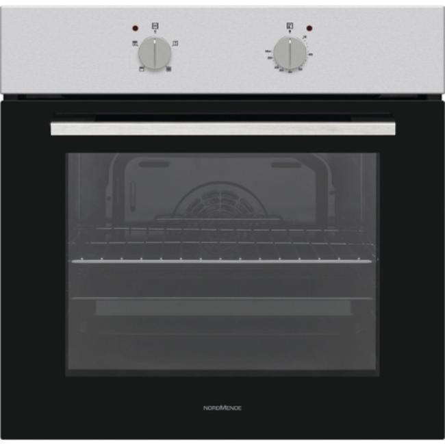 NordMende Single Oven Stainless Steel with Glass Door, Grill, Rack