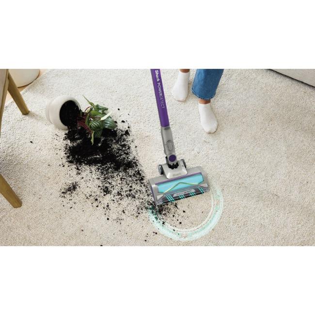 Shark PowerDetect Cordless Pet Vacuum Cleaner - Grey/Purple | DuoClean Detect, Anti Hair Wrap Plus, Handheld, LED Display