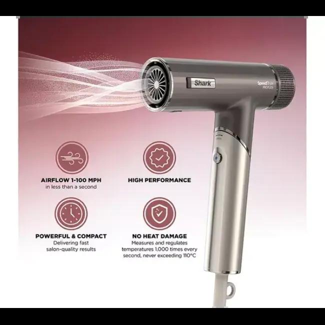 Shark SpeedStyle Pro FLEX Hair Dryer with Attachments, Free Delivery