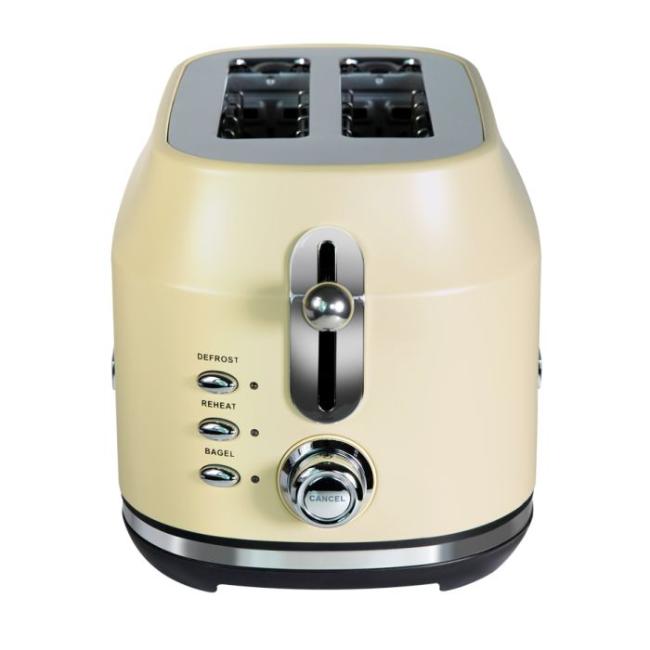 Rangemaster Classic 2 Slice Toaster - Cream | Stainless Steel, Chrome