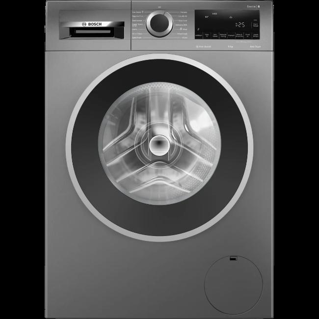 Bosch Series 6 9kg Washing Machine | Grey | Anti Stain | Iron Assist | 1400 Spin