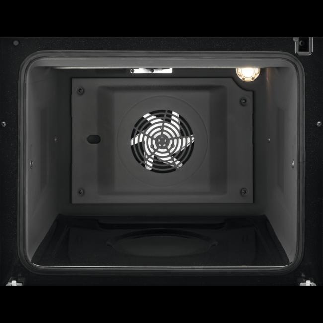 Electrolux Ceramic Cooker Black Size 55cm Double Oven Ceramic Hob