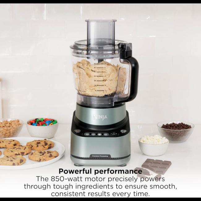 Ninja PrecisionPro Food Processor 850W 2.1L Bowl Auto-iQ Technology 4 Preset Modes Chop Slice Mix Dough Purée Dishwasher Safe