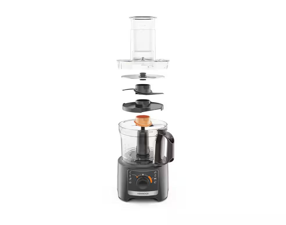 Kenwood Food Processor with Blender, Grey, Speed Settings, Measuring Scale