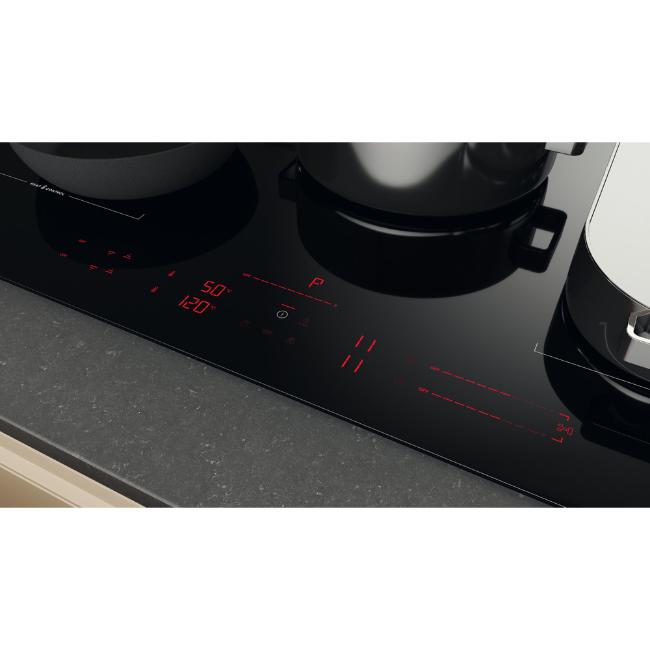 Whirlpool Induction 90cm Hob - Black, 5 Burners, Touch Control