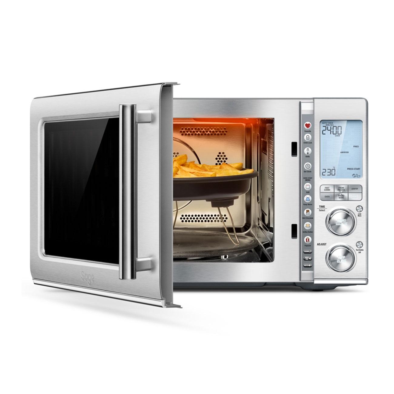 Sage Combi Wave 3 in 1 Air Fryer Convection Oven Microwave 32L Brushed Stainless Steel 1100W SMO870BSS4GEU1