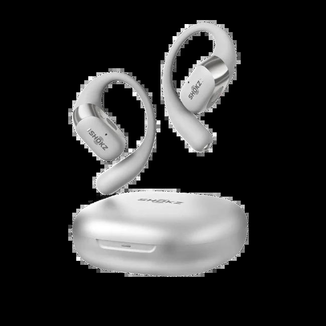 Shokz Openfit 2+ Grey Open-Ear Earbuds - Dynamic Sound, Dolby Audio, 48hr Battery, IP55 Water Resistant, Bluetooth 5.4