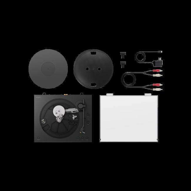 Sony PS-LX5BT Belt Drive Bluetooth Turntable - Black | Fully Automatic, aptX Adaptive Wireless, Aluminum Tonearm, MM Cartridge, Built-in Phono Stage
