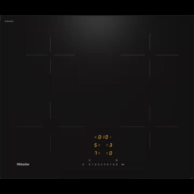 Miele Black Induction Hob | KM7361FL | 4 Cooking Zones | Numerical Keybank