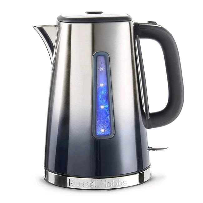 Russell Hobbs Eclipse Midnight Blue 1.7 Litre Kettle | Rapid Boil, Quiet Boil, Stainless Steel, Blue Ombre