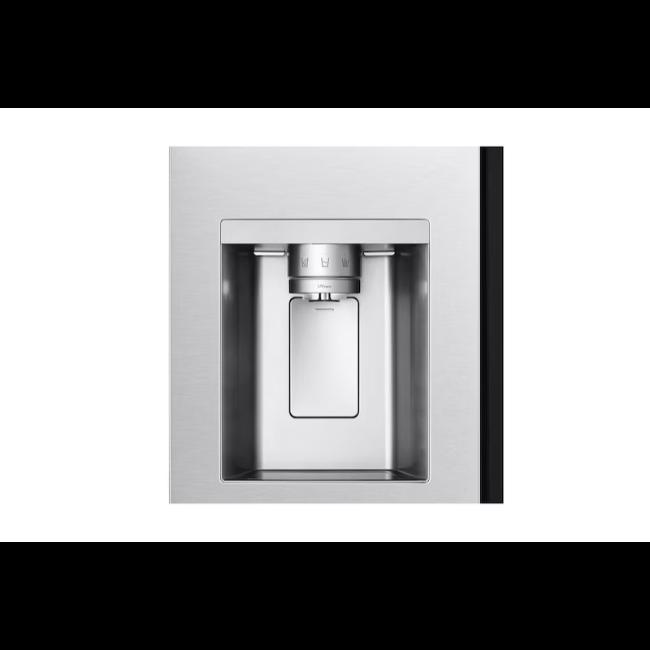LG InstaView Side-By-Side Refrigerator 628L Brushed Steel with Water Dispenser