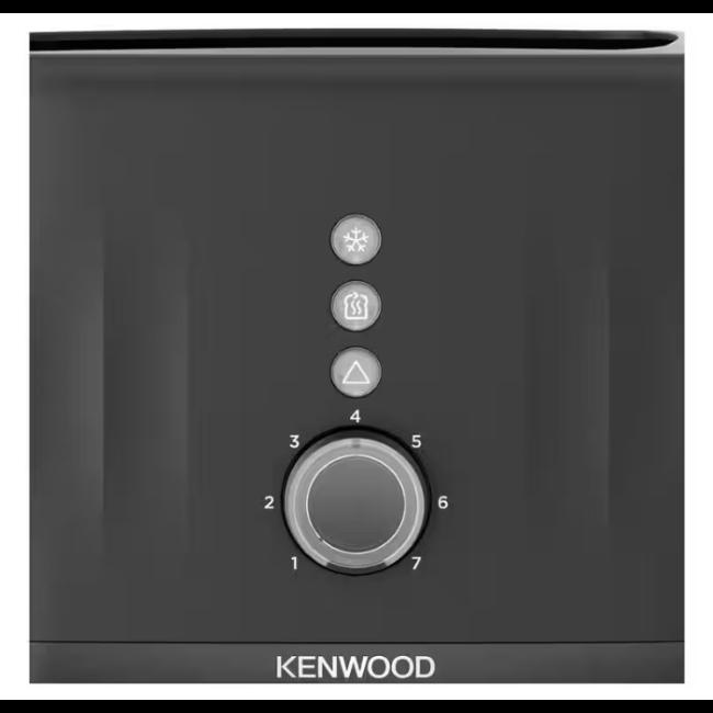 Kenwood Ripple 2 Slice Toaster | Black | 7 Browning Levels | Dial
