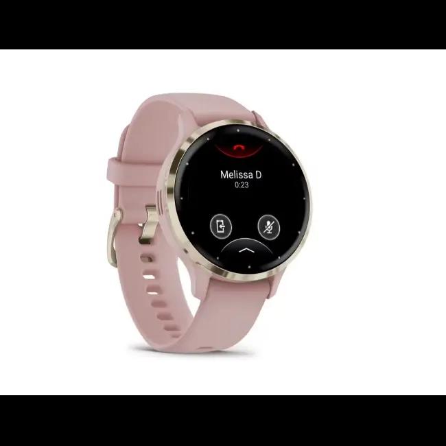 Garmin Venu 3S Smartwatch Soft Gold Rose AMOLED Display Heart Rate GPS Music Control Up to 10 days Battery Life