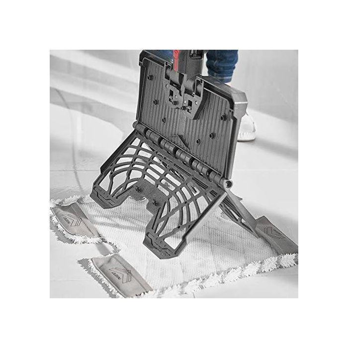 Shark Steam Mop Pads 2pk | Microfibre Double-sided White Grey Zigzag Pattern