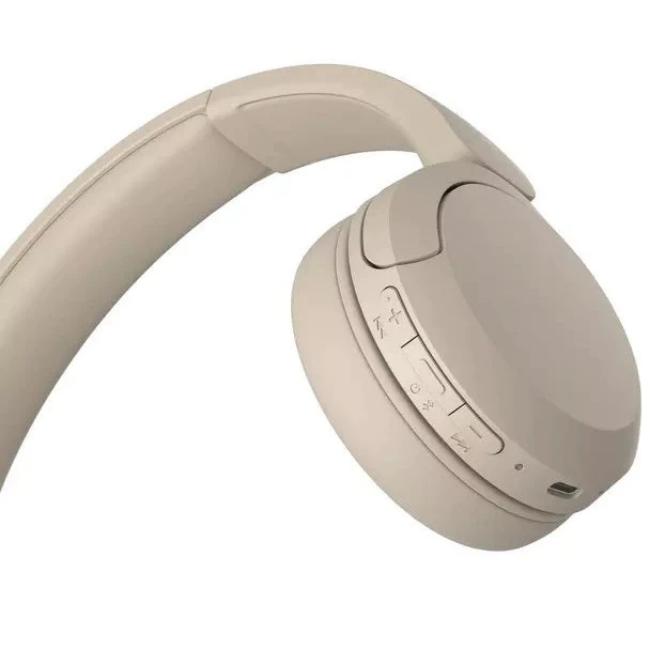 Sony WH-CH520 Wireless Bluetooth On-Ear Headphones | Beige Cream | Up to 50 Hours Battery Life | DSEE | Multipoint Connection | Lightweight | Over-Ear
