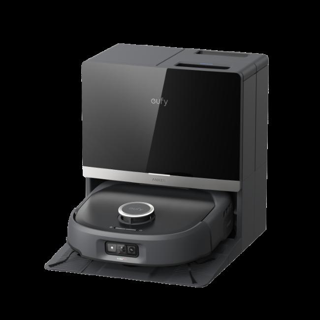 Eufy Omni E35 Robot Vacuum & Mop with HydroJet 2.0, 35,000 Pa Suction, AI See 3.0 Navigation, Self-Cleaning Dock, DuoSpiral Brushes, CornerRover, Black