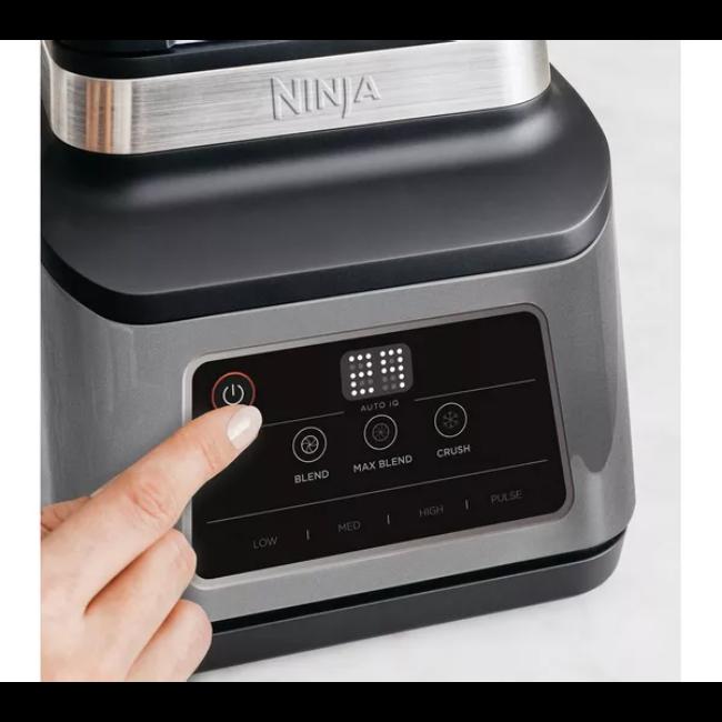 Ninja 2-in-1 Blender with Auto-IQ Technology, 1200W Power, 2.1L Jug, Black & Silver - Perfect for Smoothies, Sauces, and More