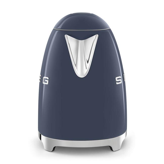Smeg 50's Retro Style Navy Blue 1.7L Kettle with 3KW Power, 360 Swivel Base, Auto Shut-off, and Removable Limescale Filter