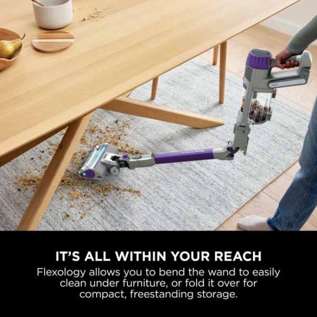 Shark PowerDetect Cordless Pet Vacuum Cleaner - Grey/Purple | DuoClean Detect, Anti Hair Wrap Plus, Handheld, LED Display