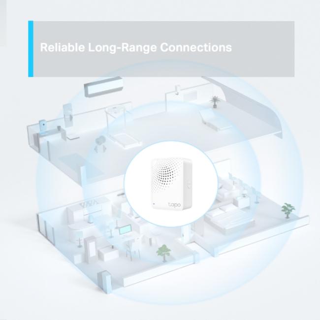 TP-Link Smart IoT Hub with Chime | Smart Alarm, Doorbell, Whole Home Coverage, Low-Power Wireless, Tapo Ecology, Wi-Fi, Up to 64 Devices