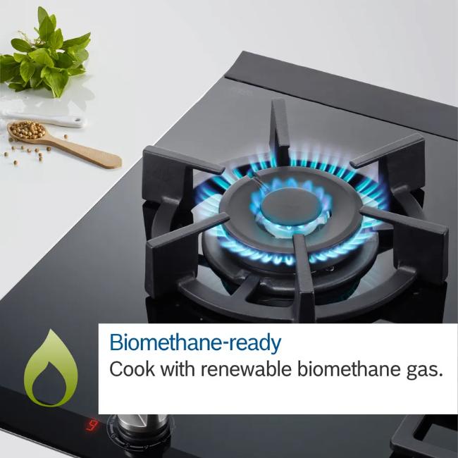 Bosch Series 6 Gas Hob 5 Burner Black with Image Features